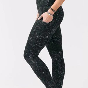 Black Reflective Pocket Light n Tight Hi-rise 7/8 24"